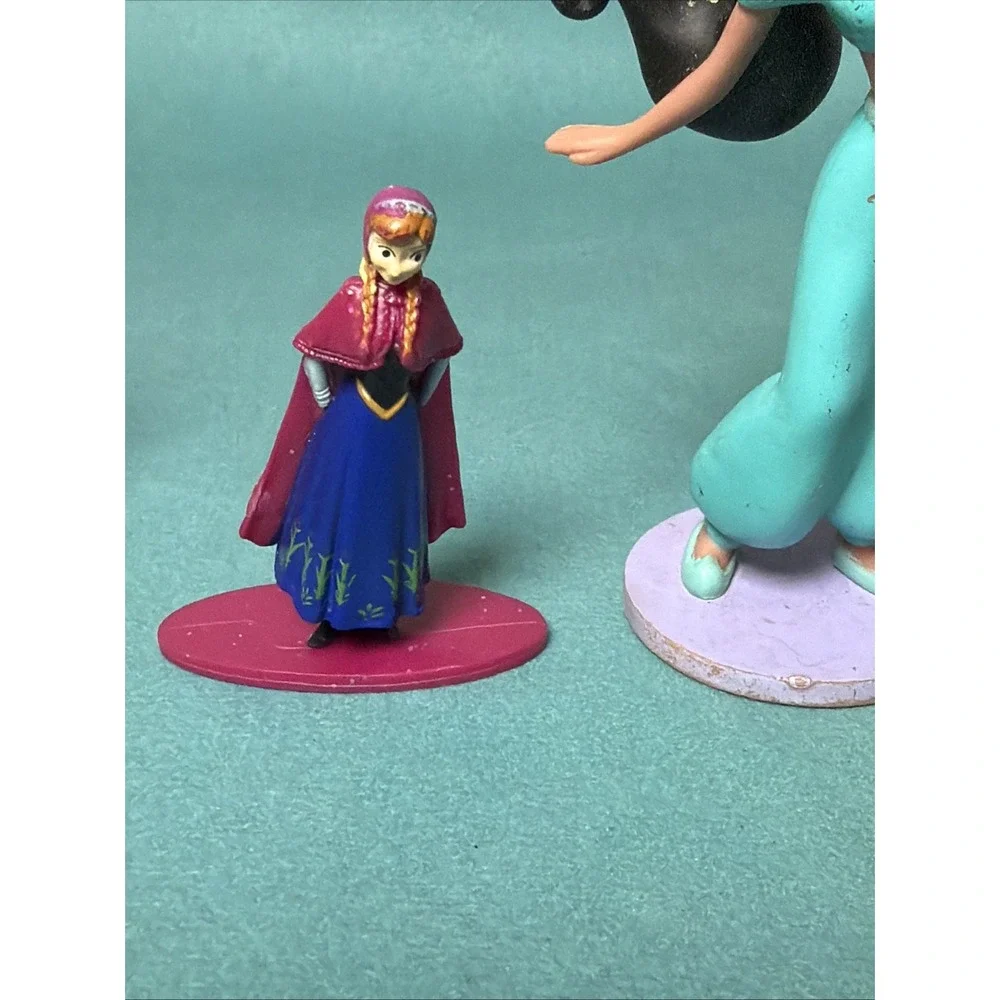 Disney Princess Jasmine Anna Snow White Cinderella PVC Figures‎ Lot Cake Topper